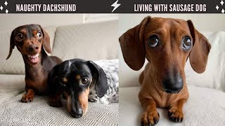 Best Dachshund Dogs Video compilation Naughty Sausage Dogs Living with Dachshund Wiener Puppies [upl. by Caldwell226]