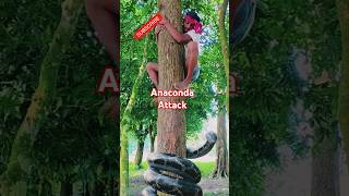 Anaconda Attack on Man 👨 vfxshorts vfxviral trendingshorts [upl. by Dodds]