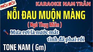 Karaoke Nỗi Đau Muộn Màng Tone Nam  Nam Trân [upl. by Refinaj843]