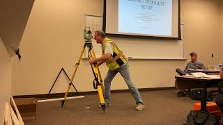 How to set up a digital theodolite TD [upl. by Eydie]