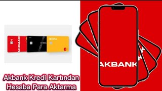 Akbank Kredi Kartından Hesaba Para Aktarma [upl. by Rexer]