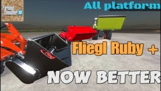 Fliegl Ruby   New mod for all platforms on FS22 [upl. by Elrebma]