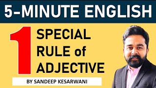 Adjectives  English Grammar for SSC CGL CPO CHSL CDS  SBIIBPS POClerk  Sandeep Kesarwani [upl. by Holihs]