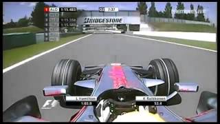 F1 France 2008 Q2 Alonso Wins a Battle with Hamilton For Only 0 001 [upl. by Novy]