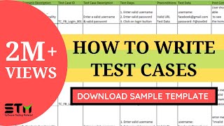 How To Write TEST CASES In Manual Testing  Software Testing [upl. by Ynolem]