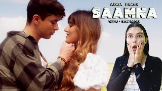 Saamna Reaction  Akasa Singh amp Pratik Sehajpal Love Song 2022 [upl. by Saffren538]