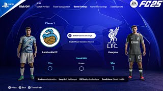 INTER MILAN VS LIVERPOOL  EA SPORTS FC 25  PS5 [upl. by Fisch]