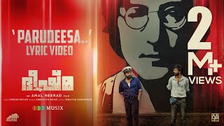 Parudeesa Lyric Video  Bheeshma Parvam  Mammootty  Amal Neerad  Sushin Shyam  Sreenath Bhasi [upl. by Selemas]