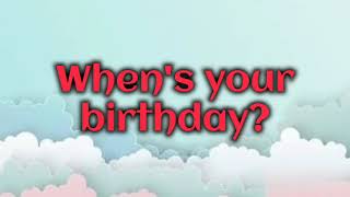 lets go 4 songs whens your birthday [upl. by Leonelle]