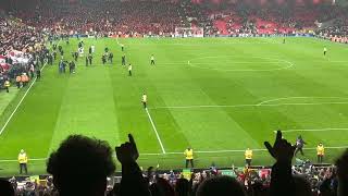 Liverpool fans sing for Xabi Alonso as he exits Anfield ❤️ [upl. by Neeluj312]