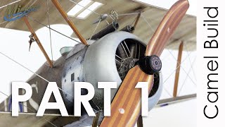 Microaces Sopwith Camel Build  Part 1 [upl. by Ahsirahc567]