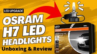 Osram H7 Led Headlights  unboxing  installation  review [upl. by Brandes]