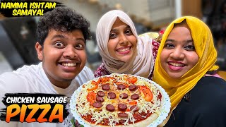 Pizza making by Wife Gone Wrong🥴🔥  Irfans View [upl. by Nylde654]