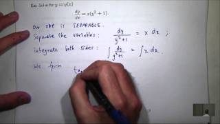 Separable Differential Equations [upl. by Ived927]