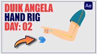 Duik Angela DAY02  Hand Rigging  After Effects Tutorials [upl. by Bertha698]