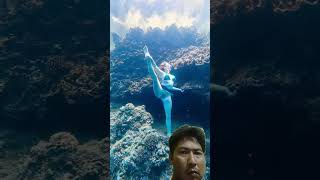 Menyelam tanpa Oksigen underwater freediverlife diving freediving snorkeling gopro ocean [upl. by Akinuahs]