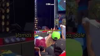 Colapinto comenzó a gritar por Boca en pleno discurso en Monza [upl. by Naej445]