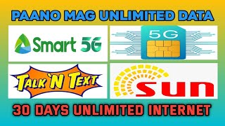 Paano Unlimited data internet promo smart tnt sun 2024 [upl. by Ahkeber838]