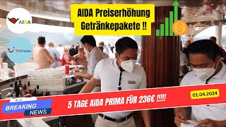 Preiserhöhungen bei AIDA amp Rückkehr der Mein Schiff 4 von der Karibik Aktuelle Kreuzfahrt News [upl. by Nyluqcaj81]