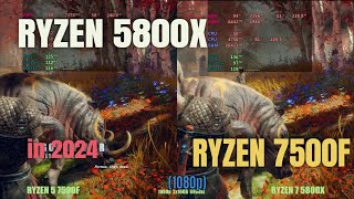 Ryzen 5800x vs Ryzen 7500f in 2024 [upl. by Cornell]