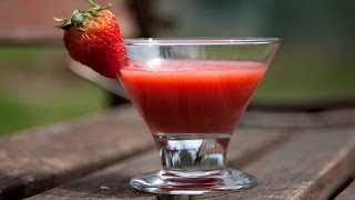 Strawberry Kissel  Kisiel Truskawkowy  Recipe 161 [upl. by Grosz304]