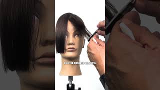 How To Cut Long Sweeping Side Fringe with Sam Villa Under 1 Minute⁠ [upl. by Caia26]