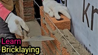 How To Lay Bricks For Beginners Using a Line [upl. by Meece49]