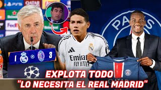 🚨EXPLOTA TODO PIDEN a JAMES en el REAL MADRID ¿LO FICHARA ANCELOTTI  JHON DURAN x PSG DETALLES [upl. by Siletotsira]