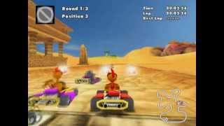 Crazy Chicken Fun Kart 2008 PS2 Gameplay [upl. by Nador116]