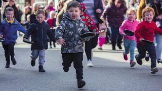 2019 Alcester Pancake Day races [upl. by Airetal225]