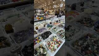 Tucson Gem Show 2024 at 22nd St Show  Beads and other Variety crystalhealingtechniques [upl. by Buxton]