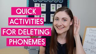 3 Examples of Phoneme Manipulation with Deleting Phonemes [upl. by Garland285]