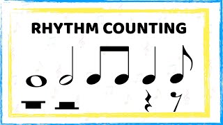 Counting rhythms Whole half quarter eighth notes and rests [upl. by Lyred687]