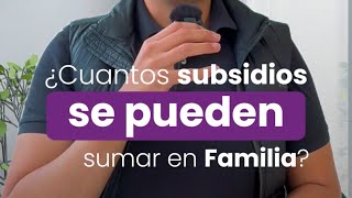 ¿Cuántos subsidios de vivienda se pueden sumar en Familia [upl. by Alexine855]