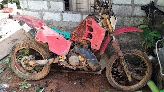 Full Restoration a abandoned Honda CRM250 [upl. by Diahann]