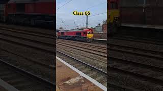 Diesel Class 66 passing through Hitchin Station [upl. by Edobalo618]