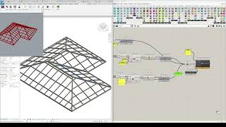 Roof Truss Structure  Rhino inside Revit Tutorial video [upl. by Mathilde413]