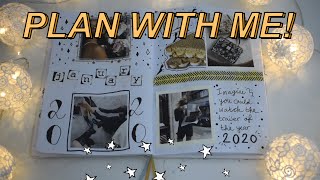 PLAN WITH ME January 2020 Bullet Journal  goals for 2020 [upl. by Aralk664]