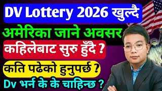 Dv lottery 2026 application form online l Dv lottery 2026 registration date l Edv 2026 opening date [upl. by Hadley]