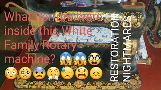 WHAT HAS THIS MACHINE HARBOURED FOR 100 YEARS  😱INTERNAL NIGHTMARE FOR WHITE FAMILY ROTARY [upl. by Letisha]