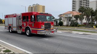 Escambia County Fire Rescue Engine 13 Responding To A Medical Wail [upl. by Gary]