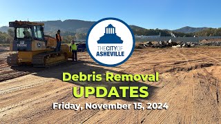 Debris Removal Updates  NOV 15 2024  County Briefing [upl. by Fredric]