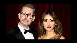 Macaulay Culkin cosies up to glamorous fiancée Brenda Song as they make a rare public appearance at [upl. by Bergh]