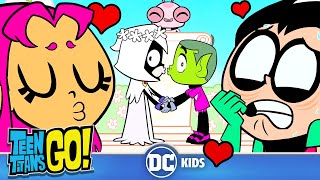 Titans in Love 💘  Teen Titans Go  dckids [upl. by Ahseinaj485]