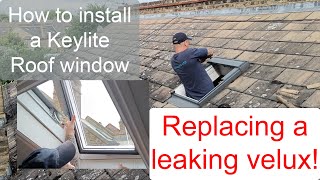 How to install a Keylite roof window diy Selfbuild Howto DIYtips [upl. by Elspet]