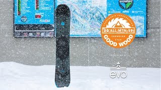 K2 Broadcast Review Men’s AllMountain Winner – Good Wood Snowboard Test 20182019 [upl. by Aimerej]