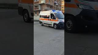 AMBULANZA CROCE VERDE PISTOIA SEZ CHIAZZANO A SIRENA INCROCIO VIALE ADUA [upl. by Norvun]