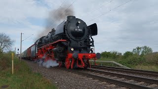 01 1104 Mit Volldampf zum Frühlingsfest ins Bw Staßfurt 06042024 [upl. by Sukin443]