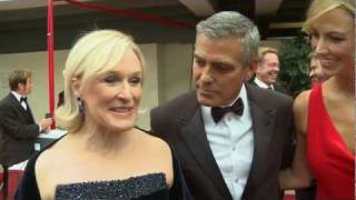 George Clooney and Glenn Close on the Red Carpet [upl. by Ynohtnanhoj972]