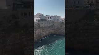 CLIFF DIVING IN POLIGNANO A MARE summer italy polignanoamare cliff diving [upl. by Rahas582]